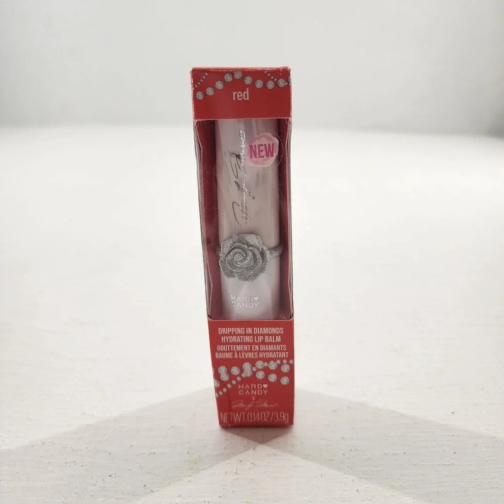 Hard Candy Marilyn Monroe Dripping In Diamonds Hydrating Lip Balm Red 0.14oz NEW